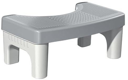 VALICLUD Banc de Toilette antidérapant Marcher Salle de Bains Tabouret de Toilettes à la Turque Meilleur Tabouret de Toilette Squat Adulte tabourets de Salle de Bain pour Adultes PP Gris