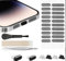 SUNNIFLY Kit de Limpieza Móvil, Compuesto por USB C, Tapón Antipolvo para Altavoz, Bastoncillo de Algodón, Cepillo y Clip para iPhone Serie 15