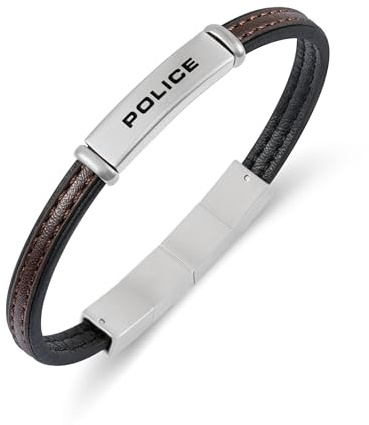 Police Herrenarmband Recall Leder Schwarz/Braun PEAGB0079202