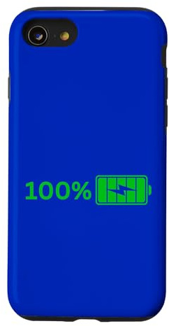100% Battery –100% Battery I Funny High Energy Percent Case for iPhone SE (2020) / 7/8