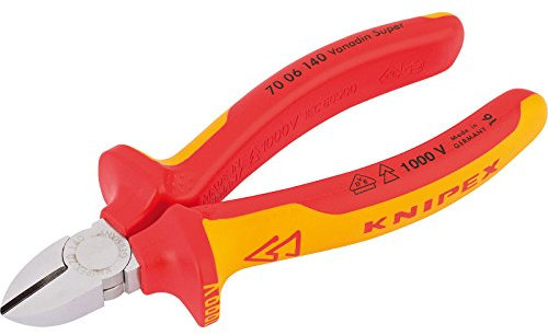Knipex 81254 140mm Fully Insulated Diagonal Side Cutter