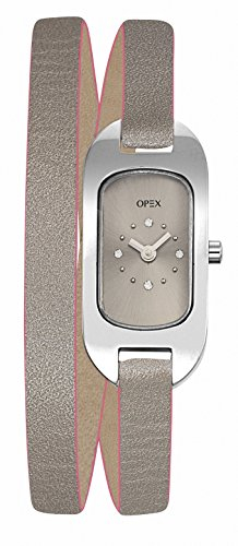 Opex Damen-Armbanduhr Ballerine Analog Quarz Leder X0391LG7