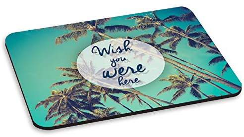 Wish You Were Here Palmiers Tapis de Souris PC Ordinateur