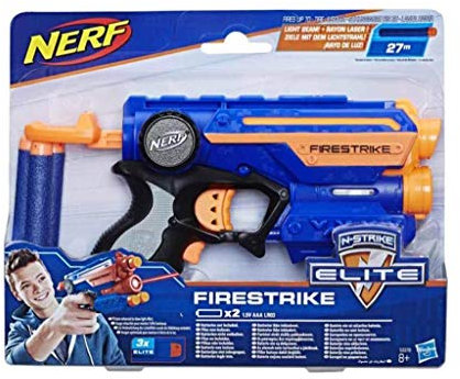NERF Hasbro 53378EU4 - N-Strike Elite Firestrike, Spielzeugblaster
