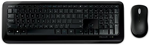 Microsoft PN9-00006 Clavier RF sans Fil QWERTY Pannordique Noir - Claviers (Standard, sans Fil, RF sans Fil, QWERTY, Noir, Souris Incluse)