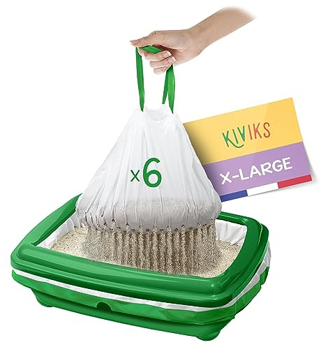 Kiviks Katzenstreubeutel, biologisch abbaubar, Größe: XL, 6 Stück