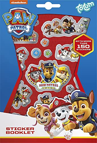 Paw Patrol Sticker - über 150 Sticker mit Motiven von Chase, Rubble, Marshall, Skye und Co, Rot
