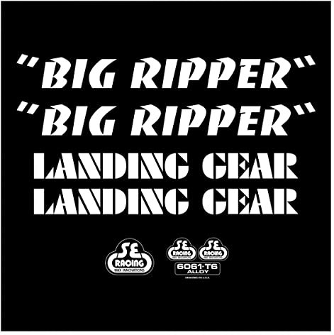 SE Bikes Big Ripper Aufkleber Set Null White