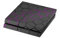 Skins4u Aufkleber Premium Folie PS4 Skin kompatibel mit Sony Playstation 4 EXO Violett
