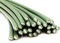 Plastique baguettes de soudure PE-HD Vert (RAL6011) 4mm Ronde 25 Barres HDPE