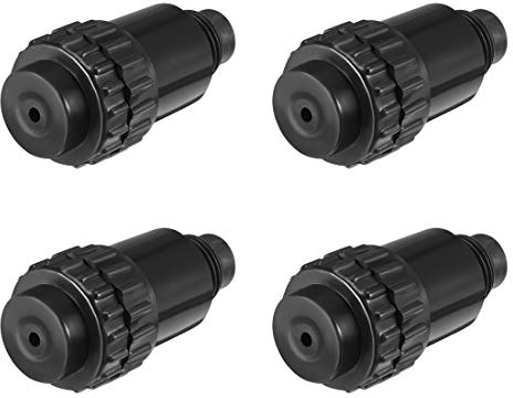 sourcing map 4Stk.16mm Gewindedurchmesser Öl Stecker Kompressor Ersatzteile Schwarz