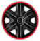 Radzierblende Fast LUX rot 15 Zoll 4er Set