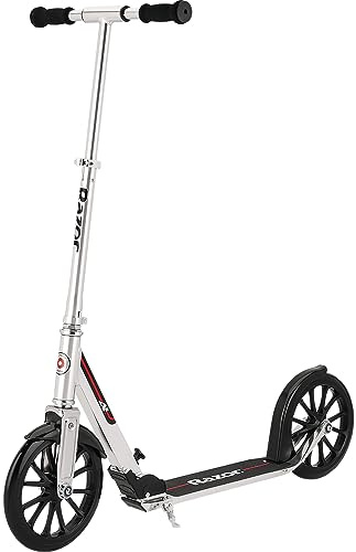 Razor A6 Kick Scooter for Kids Ages 8+ - Extra-Tall Handlebars & Longer Deck, 10 Urethane Wheels, Aluminum Frame, Anti-Rattle Technology, For Riders Up to 220 lbs