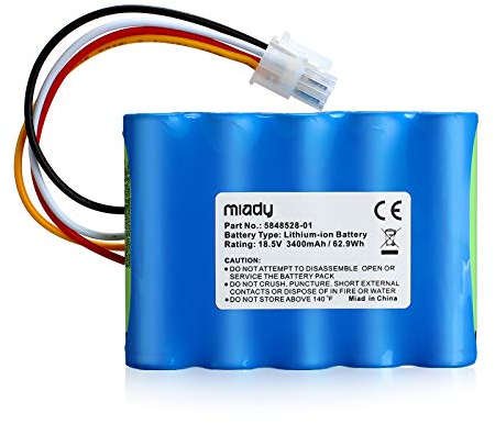 Miady Mähroboter Ersatzakku (3400mAh) Kompatible mit Gardena Sileno R100Li, R130Li, R160Li, Husqvarna Automower 310,315, 584 82 28-01, 584 82 28-02, 584 85 28-01, 589 58 62-01