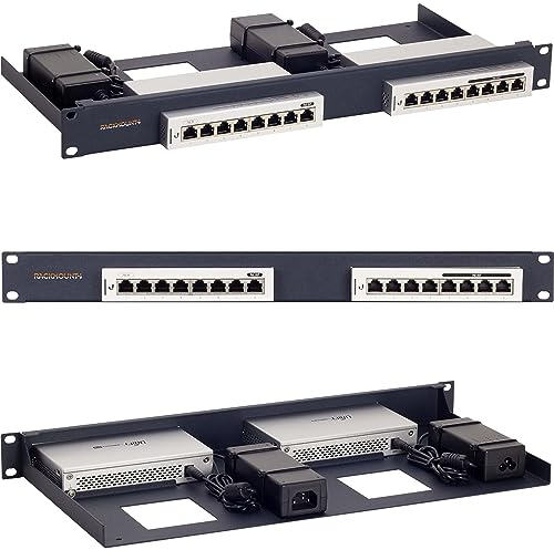R RACKMOUNT·IT Rack Mount Kit für 8-Port Managed Gigabit Unifi Switch 8 und 8-60W (RM-UB-T1)
