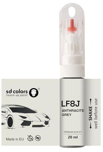 SD COLORS LF8J Pinceau de retouche 20 ML pour réparation de rayures Gris anthracite, pour peinture