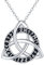 Midir&Etain Keltische Kette 925 Sterling Silber Keltischer Knoten Trinity Halskette Wikinger Rune Anhänger Halskette Wikinger Schmuck Keltische Geschenke für Frauen Männer