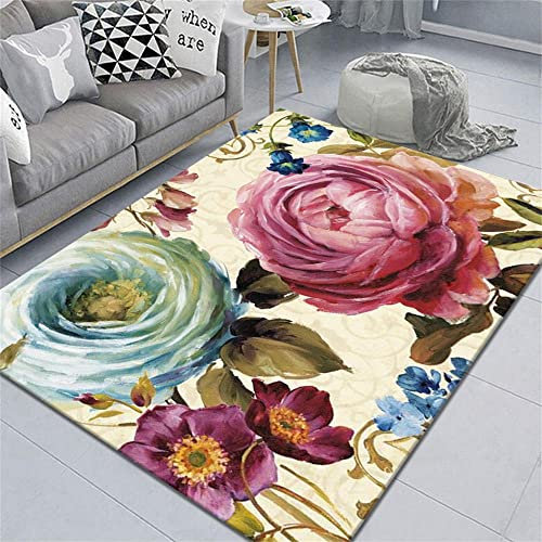 AU-OZNER tappeto bambini cameretta Tappeto fucsia, morbido tappeto antifatica antiscivolo e comodo da allattamento tappeto camera bambino -Fucsia_120x160 cm