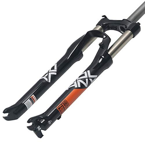 QHY MTB Fahrrad Federgabel 24 In Fahrradgabel Öl Frühling Gerade 28,6mm Verfahrweg 110mm Scheibenbremse HL QR 9mm 1780g (Color : Orange, Size : 24'')