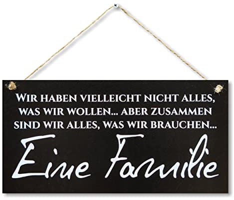 CARISPIBET Wir haben vielleicht nicht alles Dekoschild Hausdeko Wohnkultur dekoratives Plaketten 15 x 30 cm