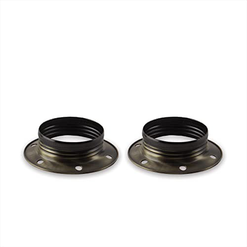 AMARCORDS - 2 Vintage Schraubzwingen aus Metall für Vintage DIY Lampenfassungen. Aufhängungen im Retro-Farbstil MESSING