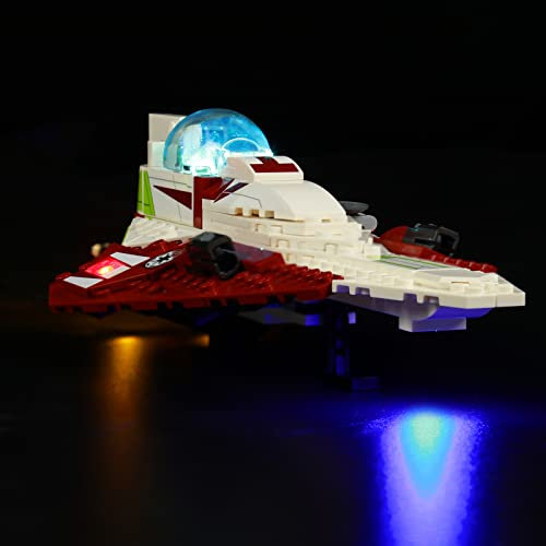 LocoLee Led Licht Set Kompatibel mit Lego Obi Wan Kenobis, Led Beleuchtungs Set Compatible with Lego 75333 Obi-Wan Kenobis Jedi Starfighter - Nur Lichter Set, Kein Modell