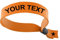 10 Arancione Braccialetti in Tessuto Personalizzati – Fasce di Controllo per Festival, Eventi, Feste e Concerti, Bracciali in Tessuto Regolabili