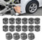 Radbolzenkappen 2pcs 17mm Mutter Auto Rad Auto Nabe Schraube Schutz Anti-Diebstahl-Abdeckung Kappe Gray