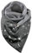 Schal Damen Schwarz Mit Knöpfen Vintage Weich Baumwollschal Mit Knopf Muster Halstuch Deckel Kuschelig Herbst Winter Dreieck Blumen Warm Knopfschal Winterschal Damenschal Scarf
