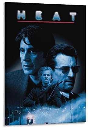 ACIDI Leinwand Wandkunst Malerei 60 * 90cm Heat Crime Movie Poster Classic Vintage Leinwand Wandkunst Wohnzimmer Schlafzimmer Gemälde Kein Rahmen