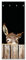 banjado® Wandgarderobe aus Echtglas/Design Garderobe 50 x 125 cm groß/Flurgarderobe mit 7 Haken/Beschreibbares Garderobenpaneel Motiv Esel