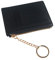 IQYU Mobiltelefon-hüllen Geldbörsen Unisex Kleine Geldbörse Brieftasche Schlüsseletui Reißverschluss Brieftasche Kartenhalter Mini Brieftasche Schwarz (Black, One Size)