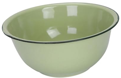 Angoily Retro Enamel Bowl Thicken Soup Mixing Bowl Kitchen Tableware for Cereal Noodles Pasta and Fruit Vintage Design Traditional Chinese Style