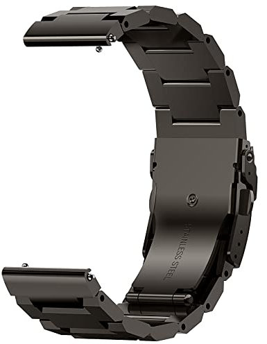 Cinturino in Metallo Nero, Compatibile con i Modelli di Smartwatch KOSPET M3U /T3 /M3 /T2