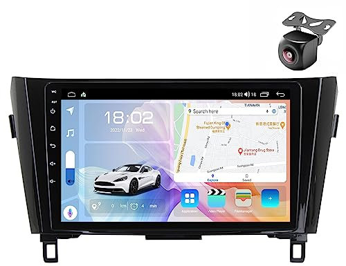 Android 12 Radio para Nissan Qashqai J11 X-Trail 3 T32 2013 2014-2017 2 DIN de Coche NAVEGACIÓN con Pantalla Táctil 10 Pulgadas Reproductor Multimedia Autoradio Estéreo Car-Play (M200S 8core 2+32G)