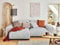 Lisa Design Garance – Ecksofa beidseitig montierbar - 4-Sitzer – aus Cord Hellgrau