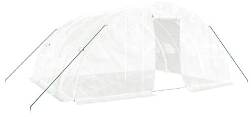Tidyard Serra con telaio in acciaio, per giardino, per pomodori, 5 x 4 x 2,3 m (lunghezza x larghezza x altezza) 20 m²