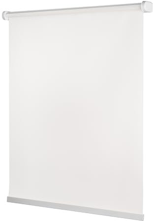 Ventanara® Rollo ohne Bohren schnurlos Springrollo inklusive Klemmträgern (Weiss (tageslicht), 110 x 150 cm)