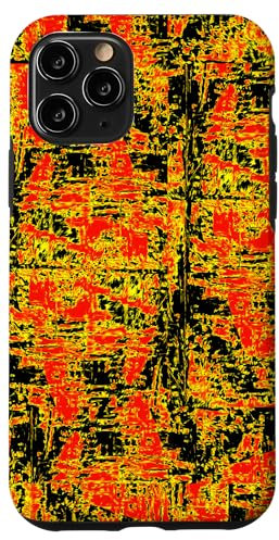 iPhone 11 Pro Rich Red Gold and Black pattern Case
