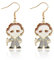 KEYCHIN Michael Killer Earrings Myers Movie Fans Gift Michael Killing It Movie Merchandise, Kupfer