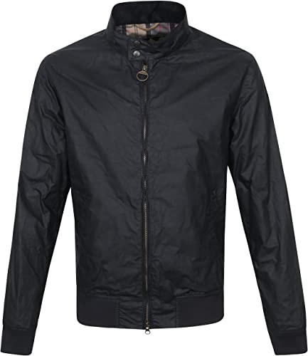 Barbour Wax Jacke Royston Navy - Grösse M - Herren - Bekleidung