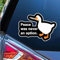Wunschtext Aufkleber Auto Motorrad Fahrrad Boot - klebt auf jeder glatten Oberfläche - Peace Was Never An Option- 12cm bis 30cm Länge - Auto Aufkleber Buchstaben Aufkleber car sticker (Schwarz)