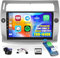 Hikity 2+64GB Android 15 Radio Coche para Citroen C4 2004-2009/C-Quatre 2008-2011 Radio CarPlay Android Auto Inalámbrico Bluetooth Manos Libres con 9 Pantalla Táctil WiFi Navi GPS FM RDS SWC
