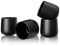 WRKFH Ceramic Espresso Coffee Cup - Double Walled no Handle - Set of 4 - Latte Cappuccino Espresso Flat White Coffee Cup - Work from Home - Matte Black