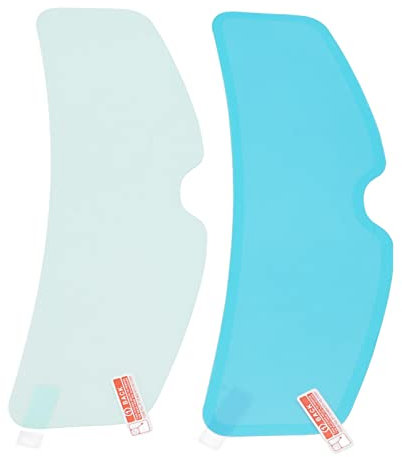 Dioche Pellicola per Casco Fotocromatica Antiappannamento, Pellicola per Visiera del Casco 24,5 Cm/9,6 Pollici Set di Pellicole per Visiera Antiappannamento Antipioggia per Casco per