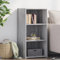 AJJHUUKI Outdoor Möbel Sideboard Grau Sonoma 45x41x93cm Holz-Möbel