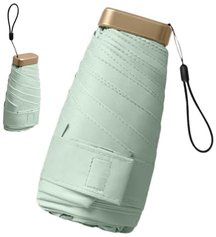 Kompakter Reisesonnenschirm - Sechsfach faltbarer -Schirm | Tragbarer UV-Schutz-Schirm, ultraleichter Sonnenschirm für unterwegs, doppelte Nutzung für Regen und Sonne Verwendungszweck Reiseschirm