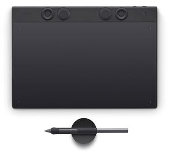 Wacom Intuos Pro Medium, la Tablette à Stylet innovante INCL. Wacom Pro Pen 3, compacte et légère - Un Choix Polyvalent pour Les illustrateurs, Les Designers et Les éditeurs de Photos