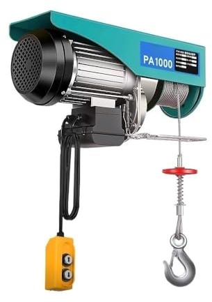 MYVVKIA Palan électrique Domestique 220 V, Petit treuil de Grue (Couleur : 750-1 500 kg 12 m) (200-400 kg 20 m) (200-400 kg 30 m)