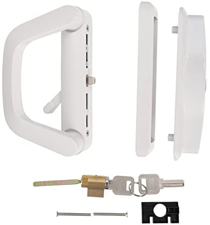 HOMSFOU Porte Coulissante Serrure Kit Verrou De Porte Coulissante Loquet Alliage De Zinc Serrure De Confidentialité